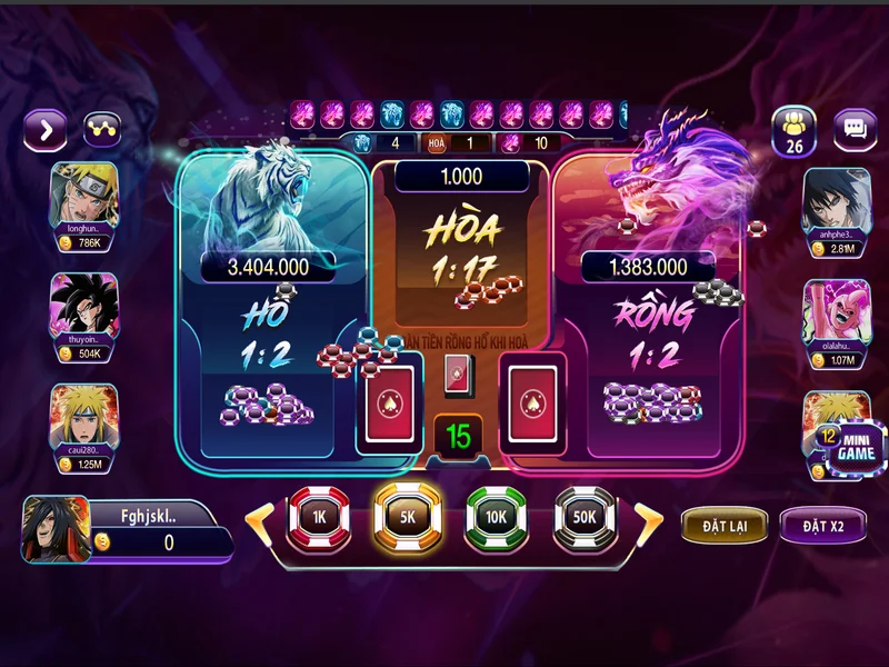 Rồng Hổ 789Club, tựa game kỹ năng được đề cao 